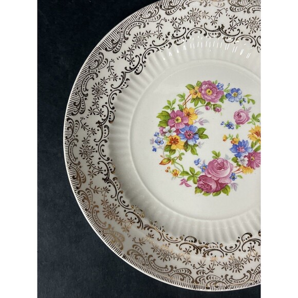 VTG 3 Royal National Brotherhood Operative Potters 22k Gold Bread Plates 6” 5265 - Picture 5 of 12